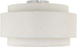 Northlight Albert plafond, metall og lin, 40 cm