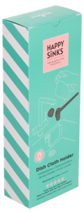 Happy Sinks oppvaskklutholder svart magnet, biokompositt