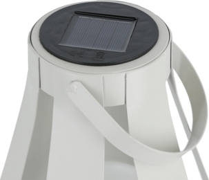 Northlight Aurinkokennolyhty metallia kahvalla, harmaa