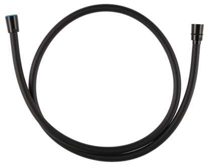 Svart duschslang med ½-tums anslutning, 150 cm