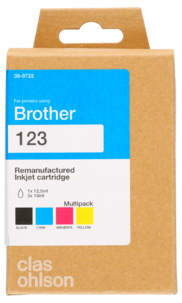Brother LC123 Mustepatruuna multipack XL, Clas Ohlson