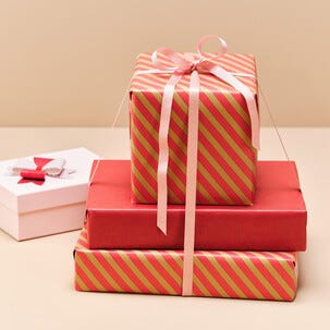 Gavepapir jul, gråpapir 70 cm x 6 m, 3-pakning