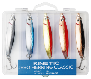 Kinetic Jebo Herring Classic, skjesluk, 18 g 5-pack
