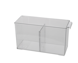 Kylskåpsförvaring med avdelare, transparent