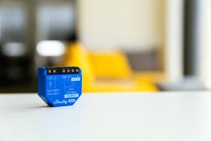Shelly 1 Gen3 wifi-relé 16A med potensialfrie utganger