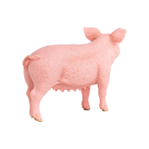 Schleich Porsas, vaaleanpunainen maatilan eläin, yli 3-vuotiaille