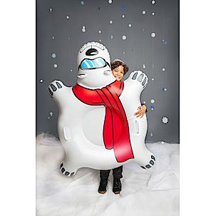 Puhallettava liukuri jääkarhu