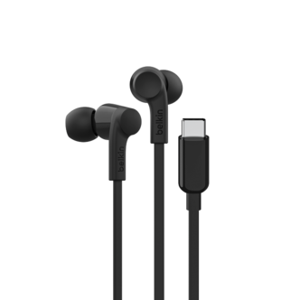 Belkin SoundForm in-ear hörlurar med sladd, USB-C
