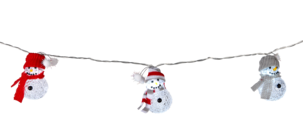 Innendørs lysslynge, snømenn, 1,4 meter