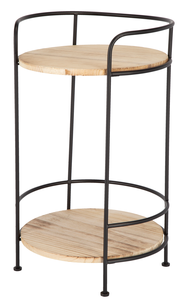 Sidebord, tre/metall. 