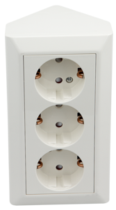 Vägguttag 3-vägs