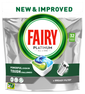 Fairy Platinum All In One Konetiskitabletti, 32 kpl