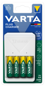 Varta Plug Charger batteriladdare 2600 mAh