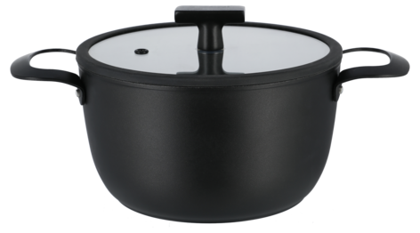 Keramisk gryte med glasslokk, 2,8 liter