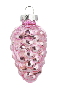 6 antiksilverfärgade julkulor