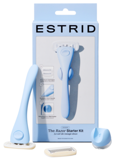 Estrid Starttipaketti, jossa sheiveri, terät ja seinäteline