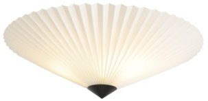 Northlight Ines plisserad takplafond vit, 50 cm