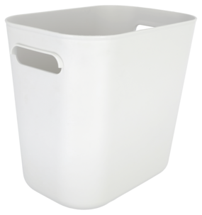 Serenity oppbevaringsboks i plast uten lokk, hvit