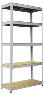 Metallihylly autotalliin tai varastoon, 5 hyllytasoa