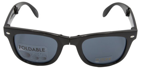 Taitettavat aurinkolasit naisille ja miehille, musta