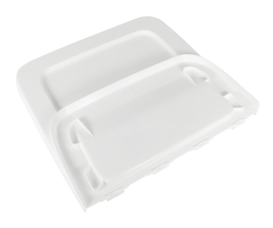 Lock vikbart Förvaringsback 34/55 l, Vit 