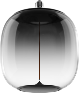 Smokey LED-lampa E27, magnetiskt filament, 25 cm