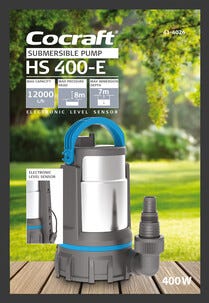 Cocraft HS 400-E dränkbar pump med elektronisk nivåvakt