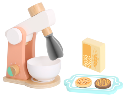 Kjøkkenmaskin i tre for barn, fra 3 år