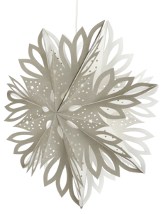 Adventsstjerne papp snøfugg 46 cm, Northlight