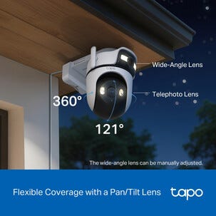 TP-Link Tapo C545D AI övervakningskamera WiFi utomhus