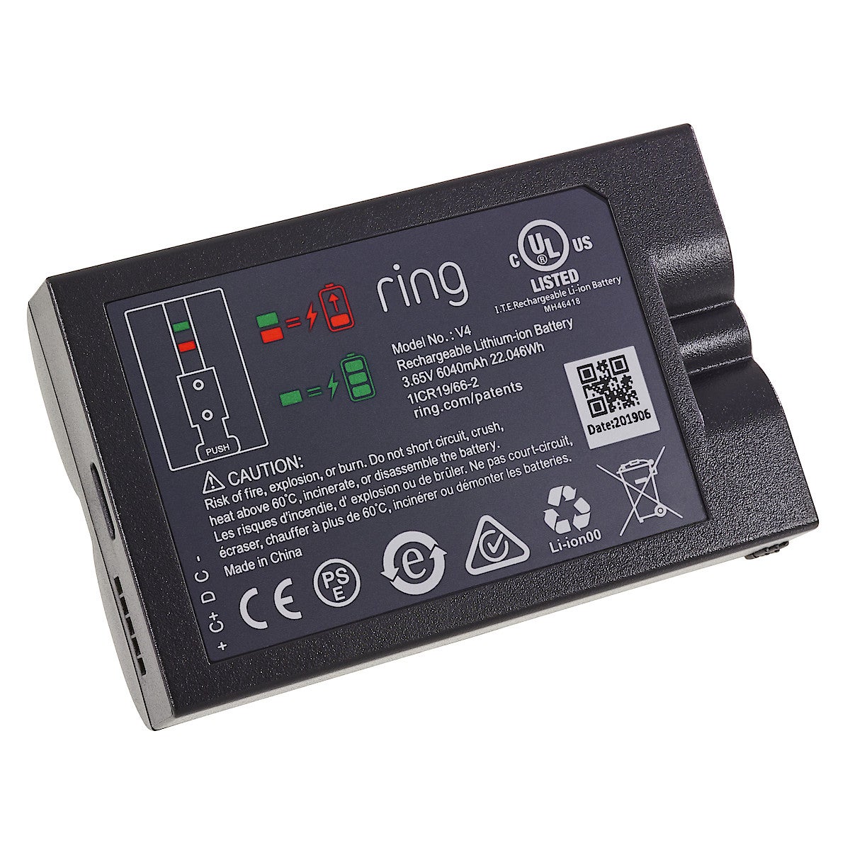 ring quick release battery pack