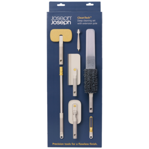 Joseph Joseph CleanTech rengjøringssett 6 deler med teleskopskaft