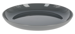 Plasttallrikar grå 20 cm, 4-pack