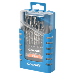 Cocraft borrsats metall 1-10 mm, 19 delar