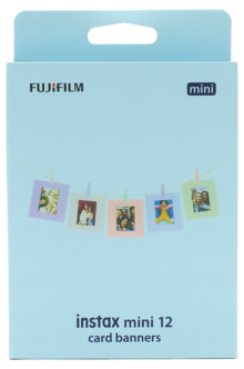 Instax Mini Banner fotopapper-kit med nypor