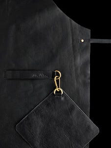 Förkläde och grytlapp i skinn, Limited Edition