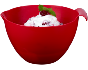 3 skålar med handtag och hällpip