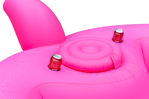 Uppblåsbar flotte Mega Flamingo 3,7 x 3,7 meter