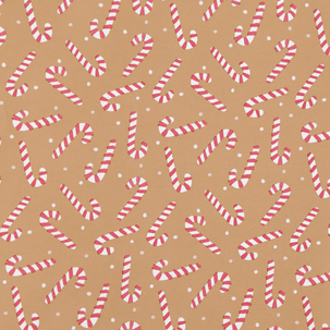 Julpapper kraftpapper julmotiv 70 cm x 6 m, 3-pack