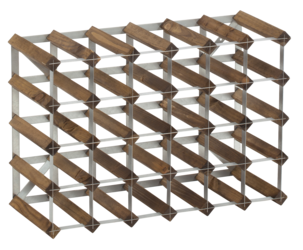 Vinstativ tre og metall, 12 eller 30 flasker