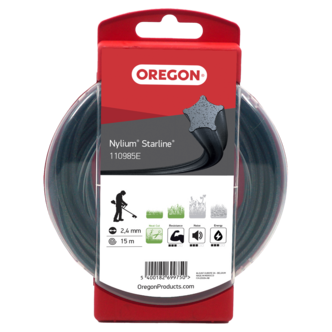 Oregon Nylium Starline trimmertråd, 2,4 mm x 15 m