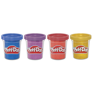 Play-Doh Metallic lera, 4-pack, från 2 år