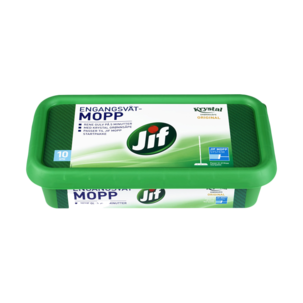 Jif Krystal engangsvåtmopp, refill 10-pakning