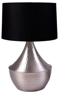 Northlight Elliot bordlampe i hamret metall, 45 cm