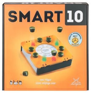 Smart 10 spel med frågekort, svenska, från 14 år