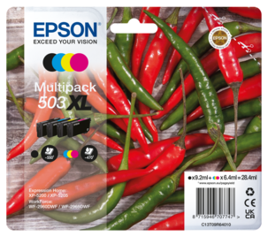 Epson 503XL Chilifrukter Multipack blekkpatronsett