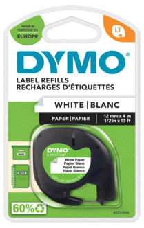 Dymo LetraTag papir merkebånd