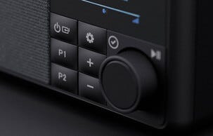 Pinell Compact+ DAB og FM-radio med Bluetooth, bærbar