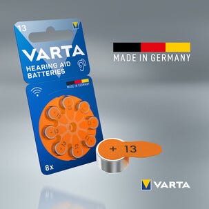 Varta HAB 13 høreapparatsbatteri 1,4 V, 8-pakning