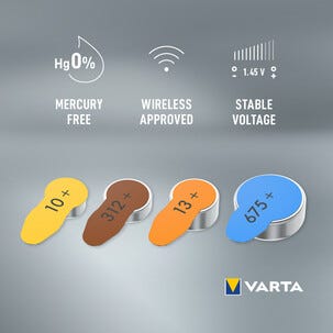 Varta HAB 13 hörapparatsbatteri 1,4 V, 8-pack